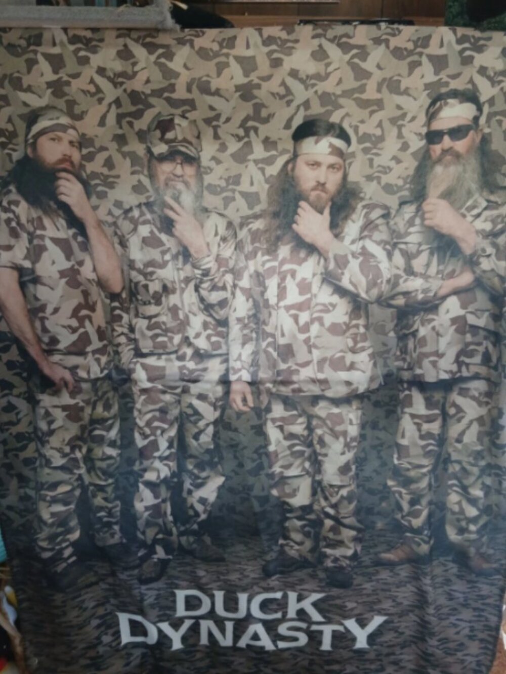 Duck Dynasty 2013 Fleece Throw Blanket Approximately 46”x60” TV Show Outdoor